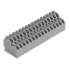 WAGO - Doppelstock-Leiterplattenklemme, Drücker, 1,5mm², achatgrau