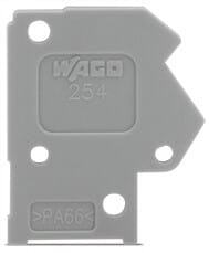 WAGO - Abschlussplatte, 1mm dick, anrastbar, hellgrün