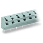 WAGO - 2-Leiter-Leiterplattenklemme, 0,75mm², Rastermaß 10/10, 16mm, grau