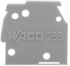 WAGO - Abschlussplatte, anrastbar, 1mm dick, grau