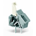 WAGO - Anreihbare Leiterplattenklemme, Drücker, 2,5mm², lichtgrau