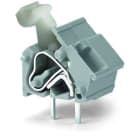 WAGO - Anreihbare Leiterplattenklemme, Drücker, 2,5mm², dunkelgrau