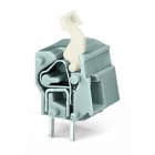 WAGO - Anreihbare Leiterplattenklemme, Drücker, 2,5mm², dunkelgrau