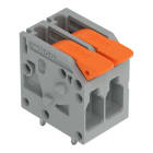 WAGO - Leiterplattenklemme, Hebel, 4mm², grau