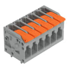 WAGO - Leiterplattenklemme, Hebel, 4mm², grau