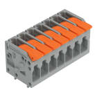 WAGO - Leiterplattenklemme, Hebel, 4mm², grau
