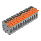 WAGO - Leiterplattenklemme, Hebel, 4mm², grau