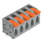 WAGO - Leiterplattenklemme, Hebel, 4mm², grau