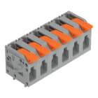 WAGO - Leiterplattenklemme, Hebel, 4mm², grau