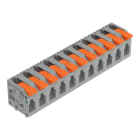WAGO - Leiterplattenklemme, Hebel, 4mm², grau