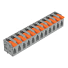 WAGO - Leiterplattenklemme, Hebel, 4mm², grau