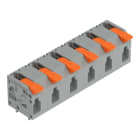 WAGO - Leiterplattenklemme, Hebel, 4mm², grau