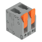 WAGO - Leiterplattenklemme, Hebel, 4mm², grau