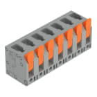 WAGO - Leiterplattenklemme, Hebel, 4mm², grau