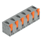 WAGO - Leiterplattenklemme, Hebel, 4mm², grau