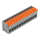 WAGO - Leiterplattenklemme, Hebel, 6mm², grau