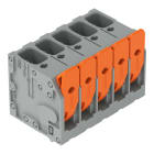 WAGO - Leiterplattenklemme, Hebel, 6mm², grau