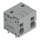 WAGO - Leiterplattenklemme, 4mm², Rastermaß 11,5mm, grau