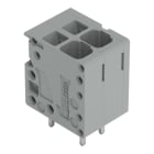 WAGO - Leiterplattenklemme, 4mm², Rastermaß 5mm, grau