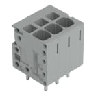 WAGO - Leiterplattenklemme, 4mm², Rastermaß 5mm, grau