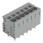 WAGO - Leiterplattenklemme, 4mm², Rastermaß 5mm, grau