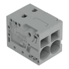 WAGO - Leiterplattenklemme, 6mm², Rastermaß 7,5mm, grau