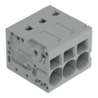 WAGO - Leiterplattenklemme, 6mm², Rastermaß 7,5mm, grau