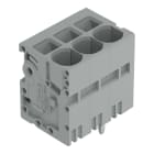 WAGO - Leiterplattenklemme, 6mm², Rastermaß 7,5mm, grau