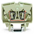 WAGO - 2-Leiter-Mini-Durchgangsklemme, 2,5mm², mit Prüfmöglichkeit, lichtgrau