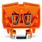 WAGO - 2-Leiter-Mini-Durchgangsklemme, 2,5mm², mit Prüfmöglichkeit, orange