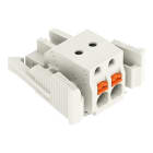 WAGO - 1-Leiter-Federleiste, Drücker, Push-in CAGE CLAMP®, lichtgrau