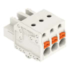 WAGO - 1-Leiter-Federleiste, Drücker, Push-in CAGE CLAMP®, lichtgrau