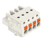 WAGO - 1-Leiter-Federleiste, Drücker, Push-in CAGE CLAMP®, lichtgrau