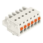 WAGO - 1-Leiter-Federleiste, Drücker, Push-in CAGE CLAMP®, lichtgrau
