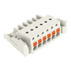 WAGO - 1-Leiter-Federleiste, Drücker, Push-in CAGE CLAMP®, lichtgrau