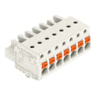 WAGO - 1-Leiter-Federleiste, Drücker, Push-in CAGE CLAMP®, lichtgrau