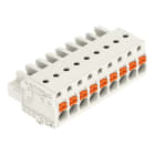 WAGO - 1-Leiter-Federleiste, Drücker, Push-in CAGE CLAMP®, lichtgrau