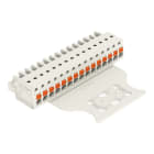 WAGO - 1-Leiter-Federleiste, Drücker, Push-in CAGE CLAMP®, lichtgrau
