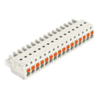 WAGO - 1-Leiter-Federleiste, Drücker, Push-in CAGE CLAMP®, lichtgrau