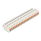 WAGO - 1-Leiter-Federleiste, Drücker, Push-in CAGE CLAMP®, lichtgrau