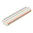 WAGO - 1-Leiter-Federleiste, Drücker, Push-in CAGE CLAMP®, lichtgrau