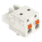 WAGO - 1-Leiter-Federleiste, Drücker, Push-in CAGE CLAMP®, lichtgrau