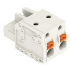 WAGO - 1-Leiter-Federleiste, Drücker, Push-in CAGE CLAMP®, lichtgrau