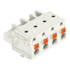 WAGO - 1-Leiter-Federleiste, Drücker, Push-in CAGE CLAMP®, lichtgrau