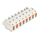 WAGO - 1-Leiter-Federleiste, Drücker, Push-in CAGE CLAMP®, lichtgrau