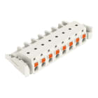 WAGO - 1-Leiter-Federleiste, Drücker, Push-in CAGE CLAMP®, lichtgrau