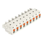 WAGO - 1-Leiter-Federleiste, Drücker, Push-in CAGE CLAMP®, lichtgrau