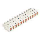 WAGO - 1-Leiter-Federleiste, Drücker, Push-in CAGE CLAMP®, lichtgrau