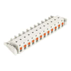 WAGO - 1-Leiter-Federleiste, Drücker, Push-in CAGE CLAMP®, lichtgrau