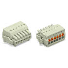 WAGO - 1-Leiter-Federleiste, Drücker, Push-in CAGE CLAMP®, lichtgrau